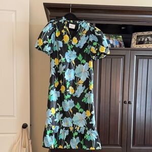 Tuckernuck Hyacinth House Floral Puff Sleeve Midi Dress